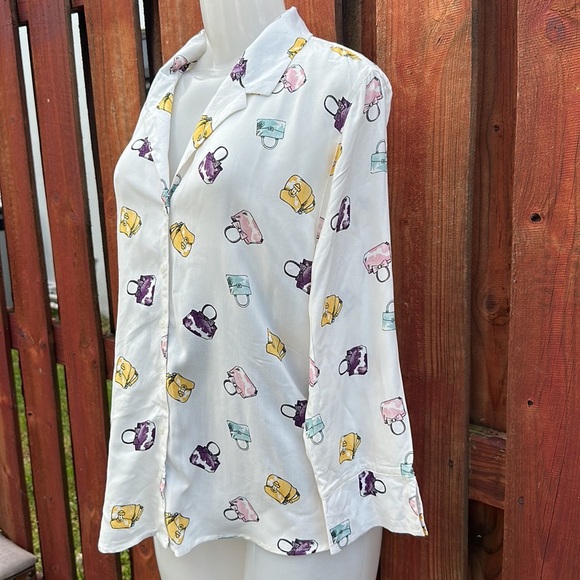 Comp Black Playful Print Button-Down Shirt Size L - Picture 4 of 14